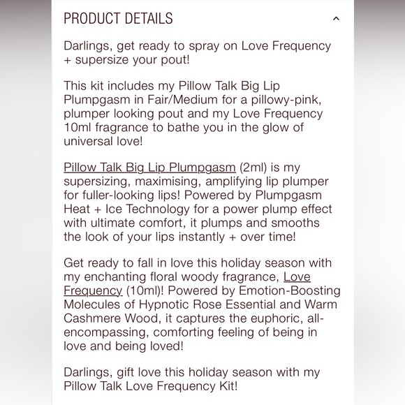 ⚡️SALE⚡️ Charlotte Tilbury Pillow Talk Love Frequency Kit - Picture 6 of 7